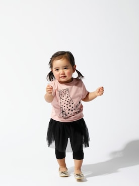 「D.fesense（ディーフェセンス）のアイテム」を使った、DADWAYさん（キッズ・80cm）の春コーディネート