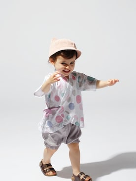 「ネコミミ」｜「アイテム（浴衣）」を使った、DADWAYさん（キッズ・80cm）の春コーディネート