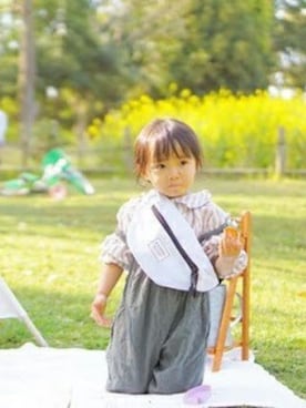 「アイテム（バッグ）」を使った、DADWAYさん（キッズ・90cm）の春コーディネート