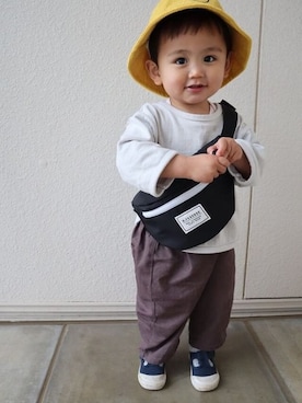 「アイテム（バッグ）」を使った、DADWAYさん（キッズ・90cm）の春コーディネート