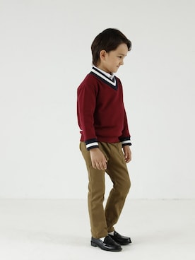 「D.fesense（ディーフェセンス）のアイテム（スウェット）」を使った、DADWAYさん（キッズ・110cm）の秋コーディネート