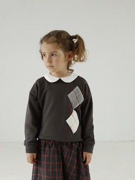 「D.fesense（ディーフェセンス）のアイテム（スウェット）」を使った、DADWAYさん（キッズ・110cm）の秋コーディネート