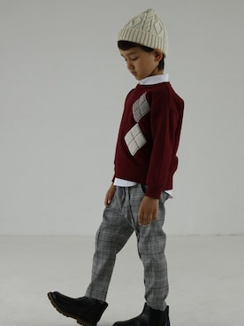 「D.fesense（ディーフェセンス）のアイテム（スウェット）」を使った、DADWAYさん（キッズ・110cm）の秋コーディネート