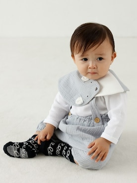 「アイテム（スタイ/よだれかけ）」を使った、DADWAYさん（キッズ・80cm）の秋コーディネート