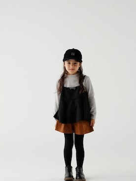 「D.fesense（ディーフェセンス）のアイテム（キャップ）」を使った、DADWAYさん（キッズ・110cm）の秋コーディネート