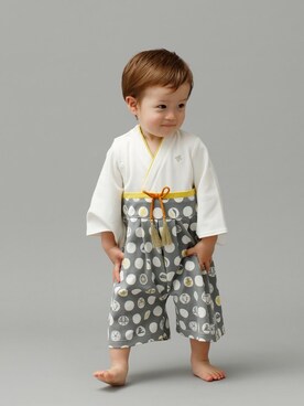 「アイテム（ロンパース）」を使った、DADWAYさん（キッズ・80cm）の冬コーディネート