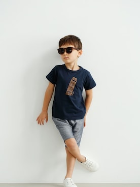 「D.fesense（ディーフェセンス）のアイテム」を使った、DADWAYさん（キッズ・110cm）の冬コーディネート