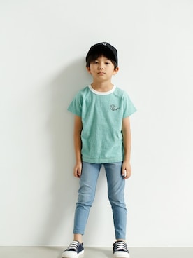 「D.fesense（ディーフェセンス）のアイテム（キャップ）」を使った、DADWAYさん（キッズ・110cm）の春コーディネート