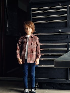 「アイテム（その他アウター）」を使った、DADWAYさん（キッズ・110cm）の秋コーディネート