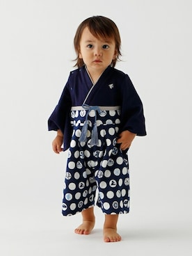 「アイテム（ロンパース）」を使った、DADWAYさん（キッズ・80cm）の秋コーディネート