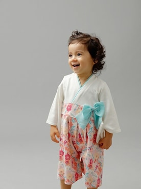 「アイテム（ロンパース）」を使った、DADWAYさん（キッズ・80cm）の秋コーディネート