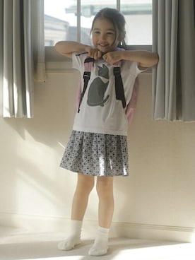 「アイテム（バックパック/リュック）」を使った、DADWAYさん（キッズ・110cm）の春コーディネート