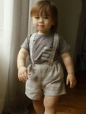 「アイテム（その他ベビーウェア）」を使った、DADWAYさん（キッズ・80cm）の春コーディネート