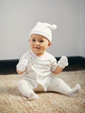 「アイテム（ニットキャップ/ビーニー）」を使った、DADWAYさん（キッズ・80cm）の秋コーディネート