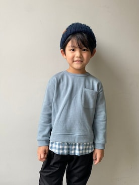 「D.fesense（ディーフェセンス）のアイテム（スウェット）」を使った、DADWAYさん（キッズ・110cm）の秋コーディネート