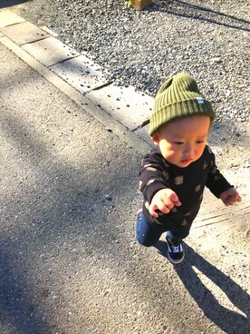 「babygap」｜「アイテム（スウェット）」を使った、y .さん（キッズ・100cm）の秋コーディネート