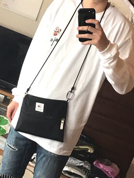 「TOMMY HILFIGER（トミーヒルフィガー）のアイテム（財布/小物）」を使った、syurikenさん（メンズ・181cm）の春コーディネート