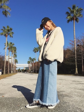 階上実穂さん（レディース・158cm）の秋コーディネート