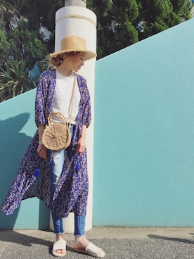 階上実穂さん(レディース・158cm)の春コーディネート