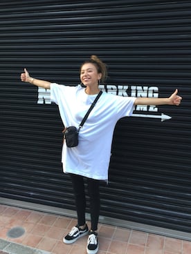 「GREGORY（グレゴリー）のGREGORY/グレゴリー QUICK POCKET S/クイックポケット S（ショルダーバッグ）」を使った、階上実穂さん（レディース・158cm）の秋コーディネート