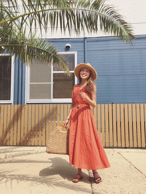 階上実穂 Sun Vivian No Brandのワンピースを使ったコーディネート Wear