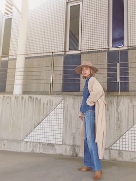 階上実穂さん（レディース・158cm）の秋コーディネート