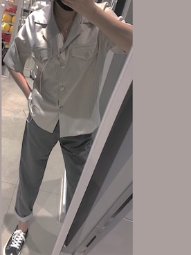 「アイテム（スリッポン）」を使った、杨啊啊啊不さん（レディース・157cm・20代）の春コーディネート