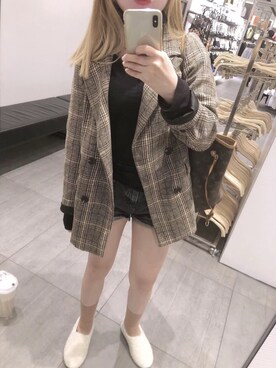 「アイテム（スリッポン）」を使った、杨啊啊啊不さん（レディース・157cm・20代）の春コーディネート