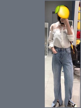 「アイテム（スリッポン）」を使った、杨啊啊啊不さん（レディース・157cm・20代）の春コーディネート