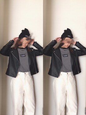 Moekaさん（レディース・166cm）の冬コーディネート