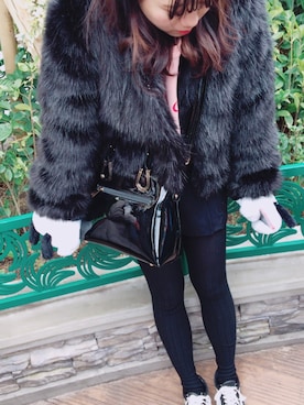 🍑momo🍑さん（レディース・160cm）の冬コーディネート