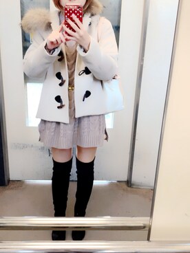 「PairPair（ペアペア）のアイテム（ワンピース/ドレス）」を使った、😎ゆうか😎さん（レディース・155cm）の冬コーディネート