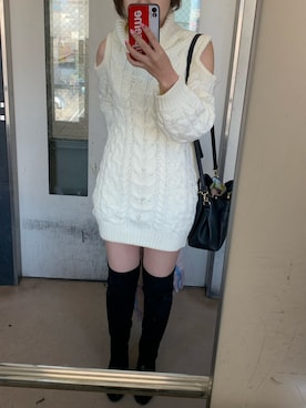 「one way（ワンウェイ）のアイテム（ワンピース/ドレス）」を使った、😎ゆうか😎さん（レディース・155cm）の秋コーディネート