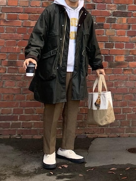 「ガンクラブチェック」｜「アイテム（その他アウター）」を使った、だいすけさん（メンズ・170cm）の秋コーディネート
