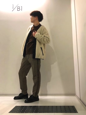 「Dr. Martens（ドクターマーチン）のアイテム（モカシン/デッキシューズ）」を使った、U-8さん（メンズ・174cm）の秋コーディネート