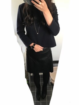 「POOL SIDE（プールサイド）のアイテム（ブーツ）」を使った、juiさん（レディース・161cm）の秋コーディネート