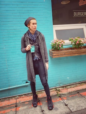 「5cm（ファイブシーエム）のアイテム（ジャケット/アウター）」を使った、Marco   Lauさん（メンズ・182cm）の春コーディネート