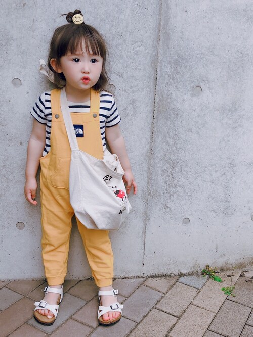 サロペット オーバーオール イエロー系 を使った 2歳 の人気ファッションコーディネート Radiopio12