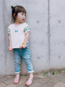 「Petit jam（プチジャム）のアイテム」を使った、yuu313さん（キッズ・90cm）の夏コーディネート