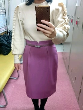 「EDIT COLOGNE（エディットコロン）のアイテム（トップス）」を使った、Mamiさん（レディース・148cm）の秋コーディネート