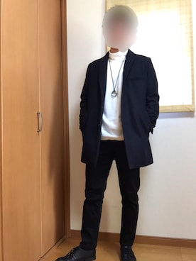 「H&M（エイチ・アンド・エム）のアイテム（その他シューズ）」を使った、イッチさん（メンズ・164cm）の冬コーディネート