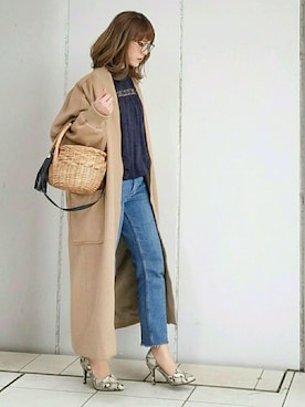 「H&M（エイチ・アンド・エム）のアイテム（パンツ）」を使った、shukoさん（レディース・158cm）の冬コーディネート