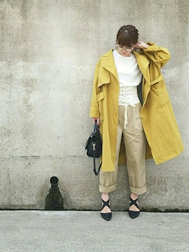 「H&M（エイチ・アンド・エム）のアイテム（パンツ）」を使った、shukoさん（レディース・158cm）の春コーディネート