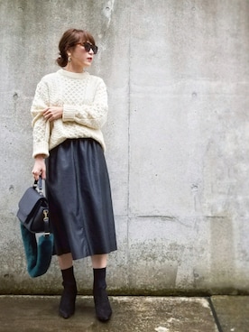 「gentle monster（ジェントルモンスター）のアイテム（サングラス）」を使った、shukoさん（レディース・158cm）の秋コーディネート