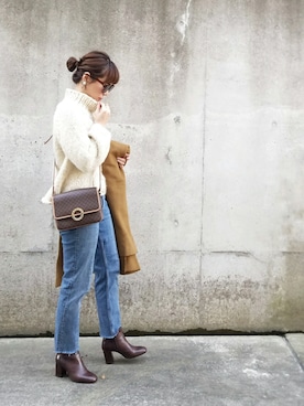 「gentle monster（ジェントルモンスター）のアイテム（サングラス）」を使った、shukoさん（レディース・158cm）の秋コーディネート