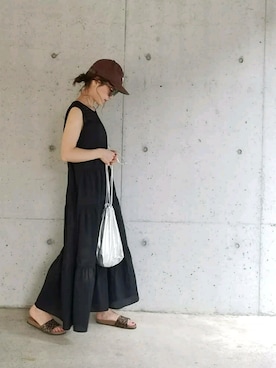 「417 EDIFICE（フォーワンセブンエディフィス）のアイテム（キャップ）」を使った、shukoさん（レディース・158cm）の夏コーディネート