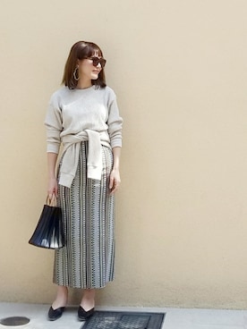 「エスニック」｜「アイテム（アクセサリー）」を使った、shukoさん（レディース・158cm）の春コーディネート