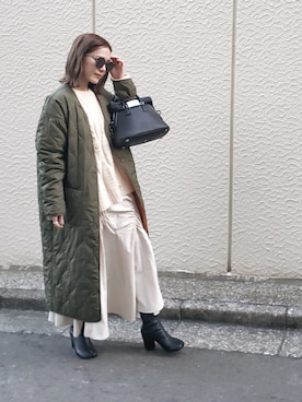 「キルティングコート」｜shukoさん（レディース・158cm）の秋コーディネート