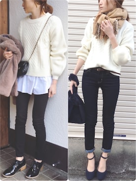 Sato*さん（レディース・164cm）の冬コーディネート