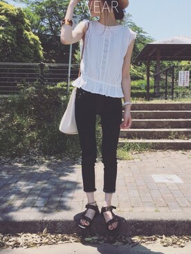 「アイテム（ピアス（両耳用））」を使った、Sato*さん（レディース・164cm・30代）の春コーディネート